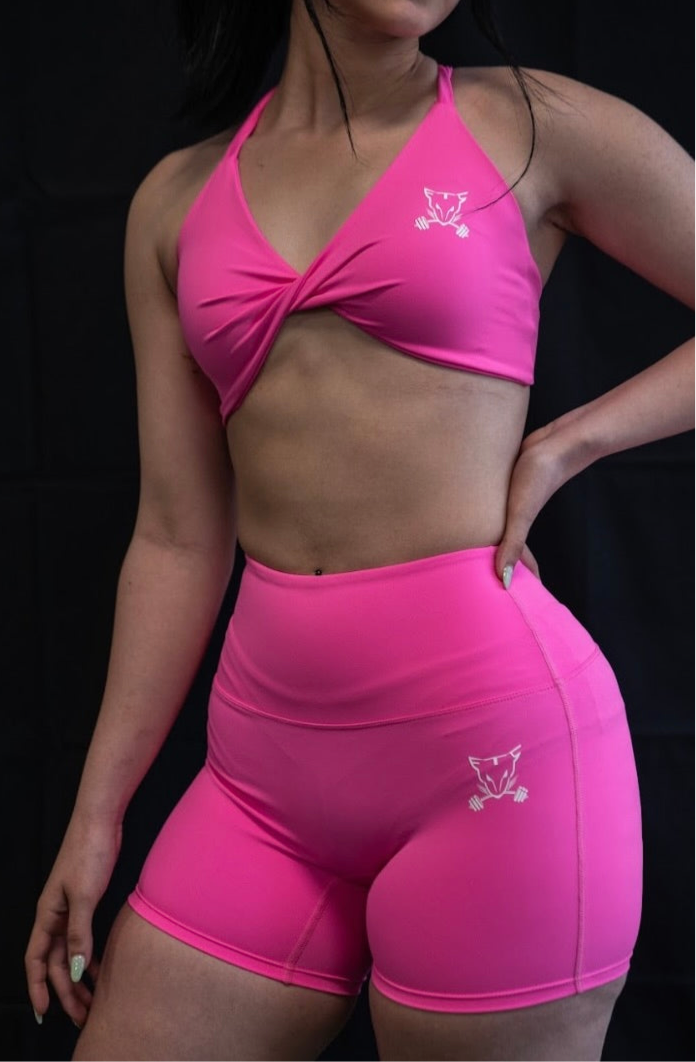 Pink FTC Twist Bra