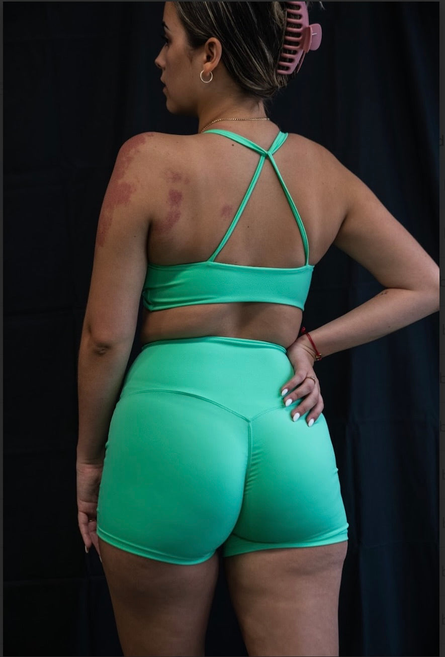 Green FTC Twist Bra