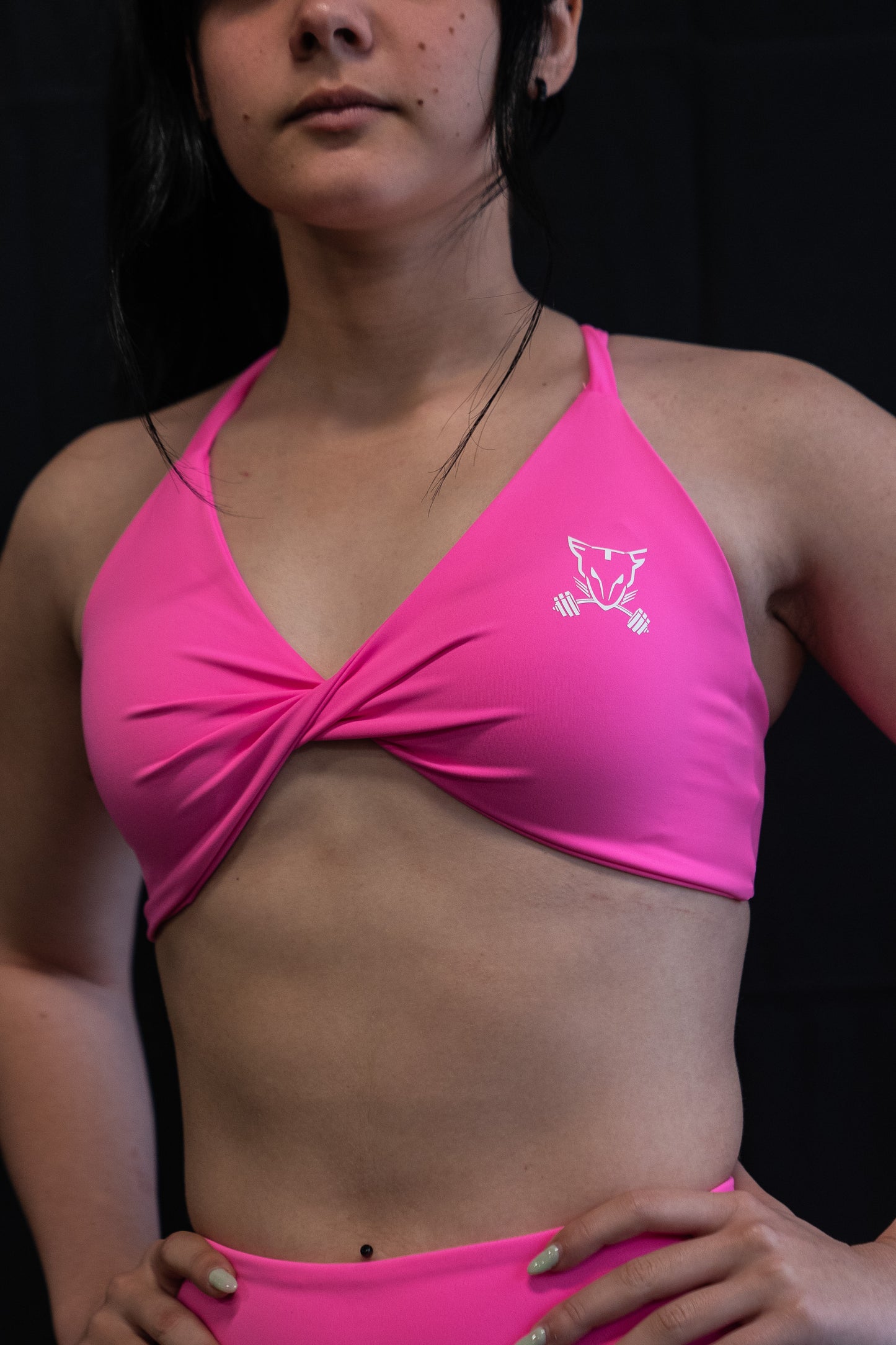 Pink FTC Twist Bra